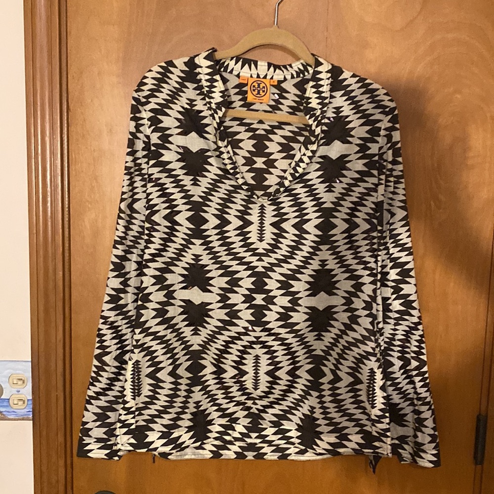 Tory Burch Tunic 100% Cotton Top size 10